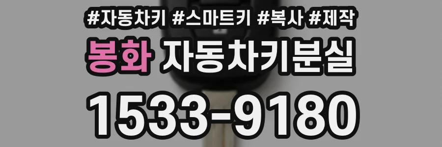 봉화 자동차키분실