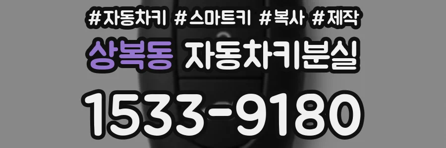상복동 자동차키분실