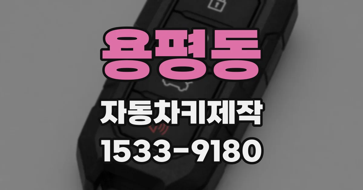 용평동 자동차키제작