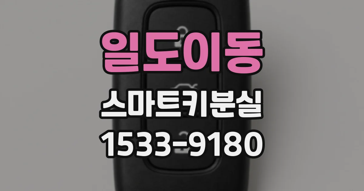 일도이동 스마트키분실