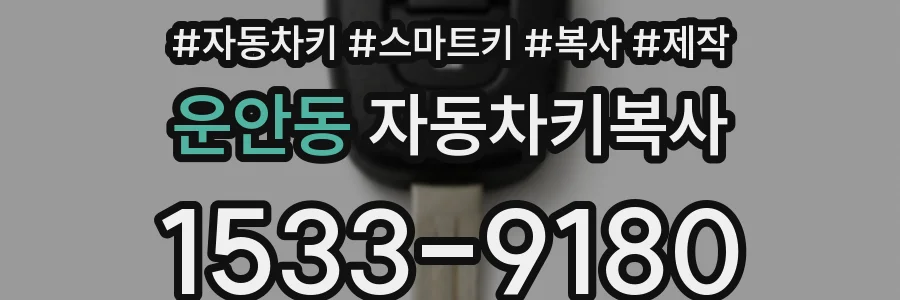 운안동 자동차키복사