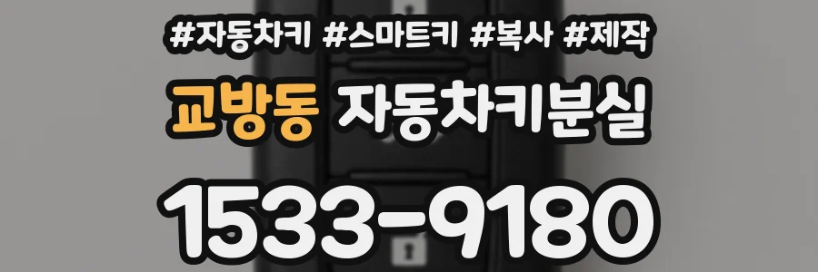 교방동 자동차키분실