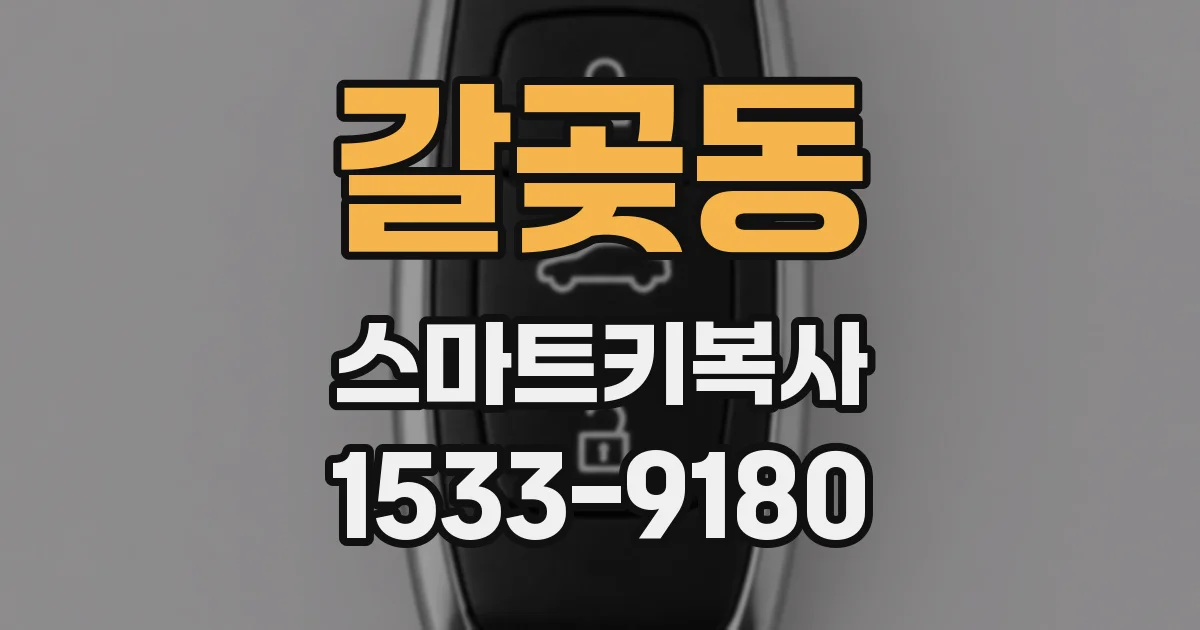 갈곶동 스마트키복사