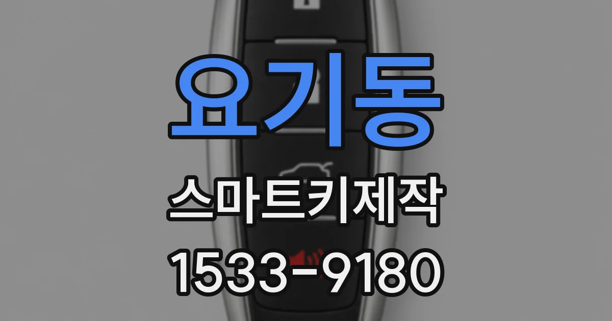 요기동 스마트키제작