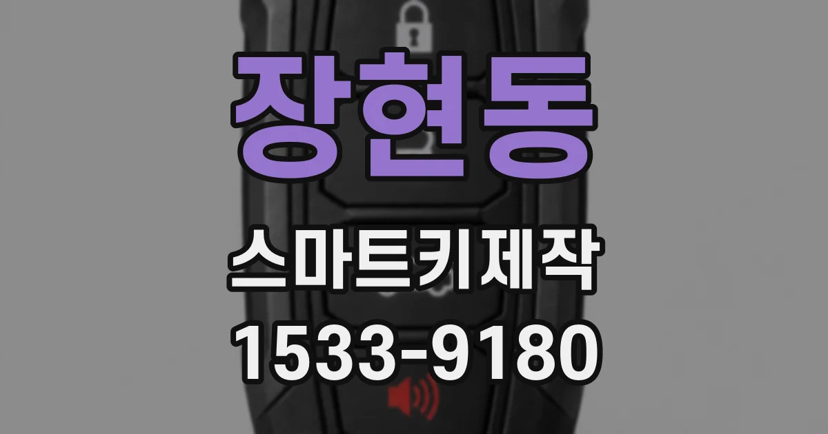 장현동 스마트키제작