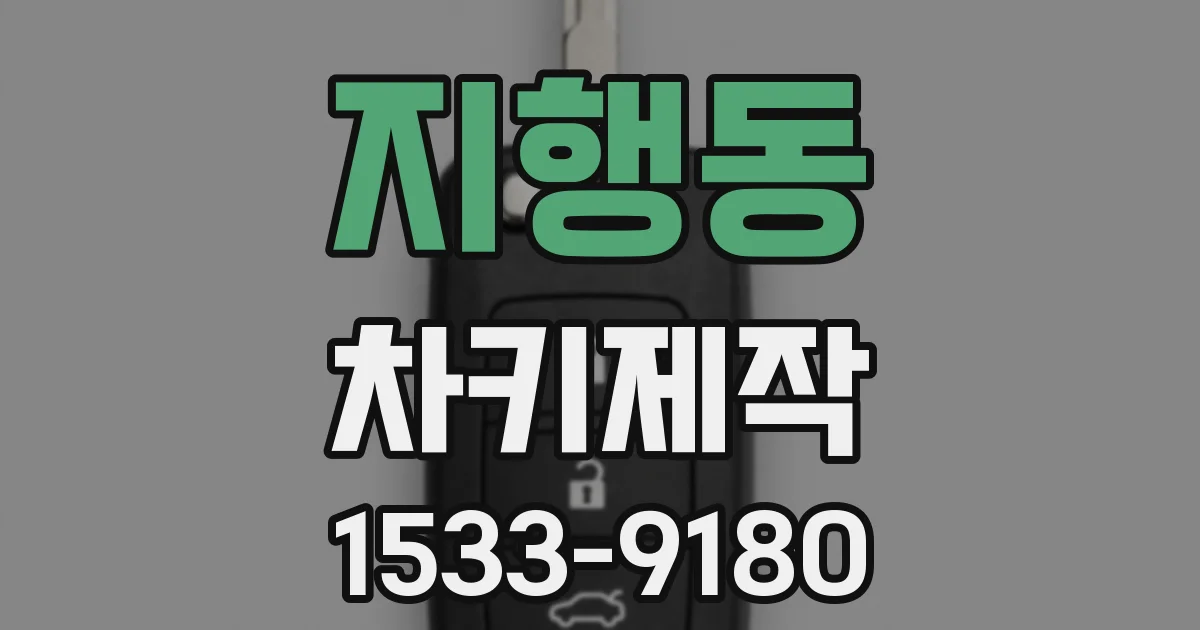 지행동 차키제작