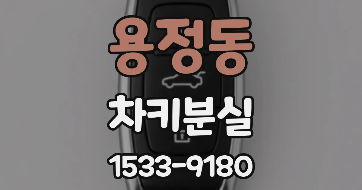 용정동 차키분실