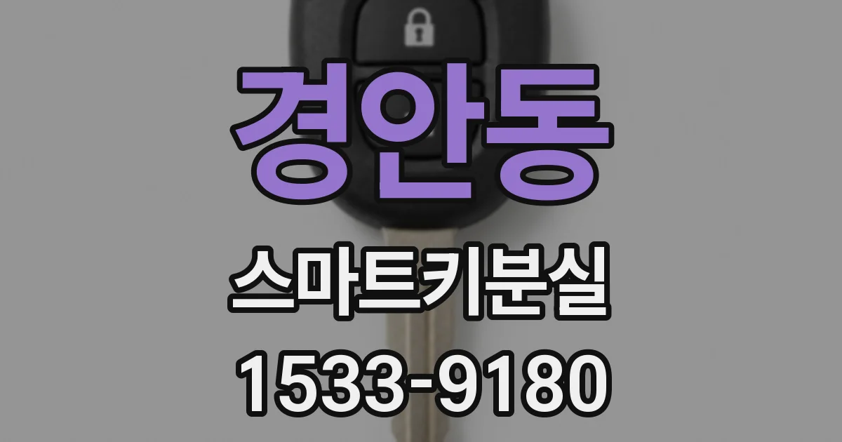 경안동 스마트키분실