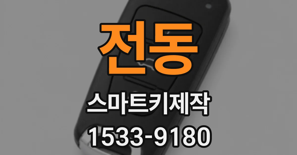 전동 스마트키제작