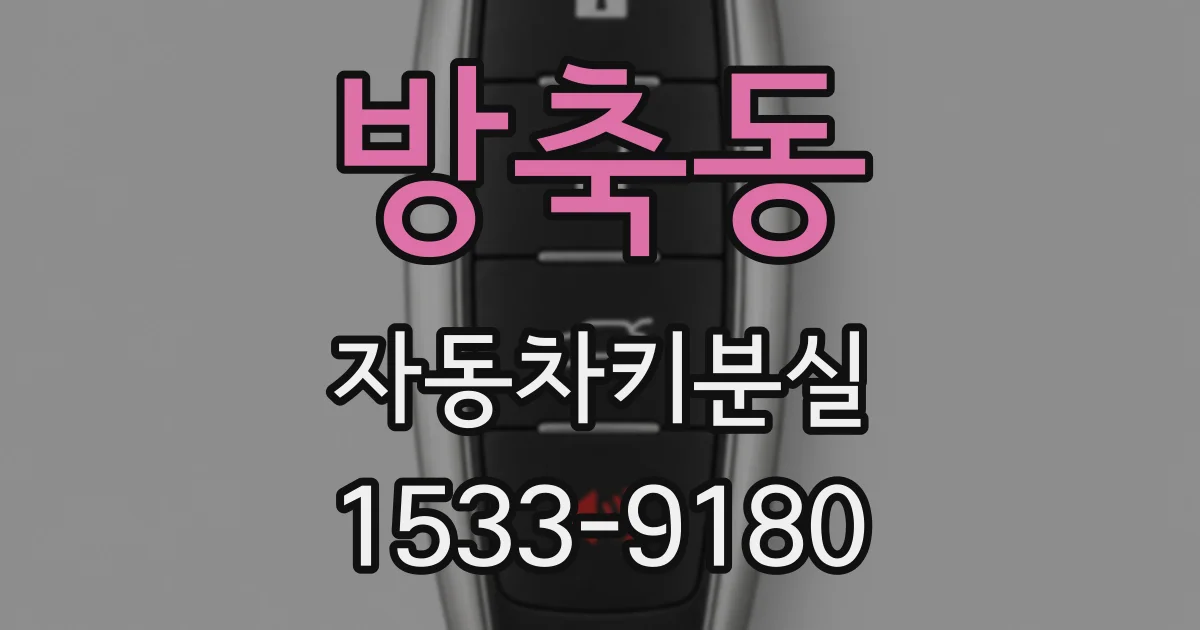 방축동 자동차키분실