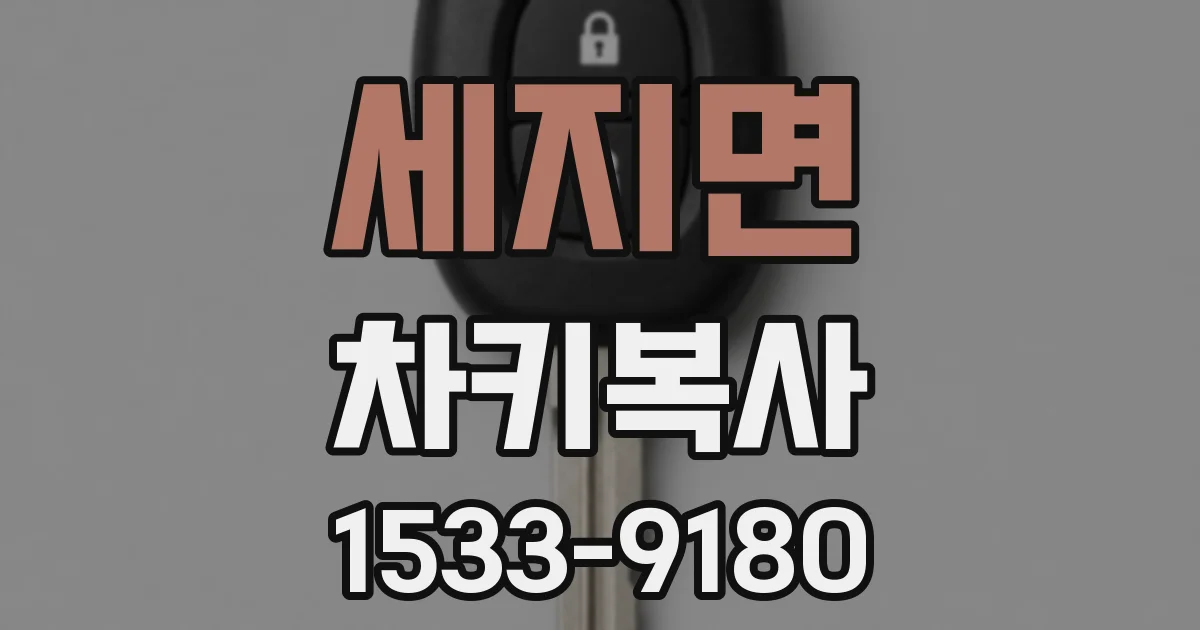 세지면 차키복사