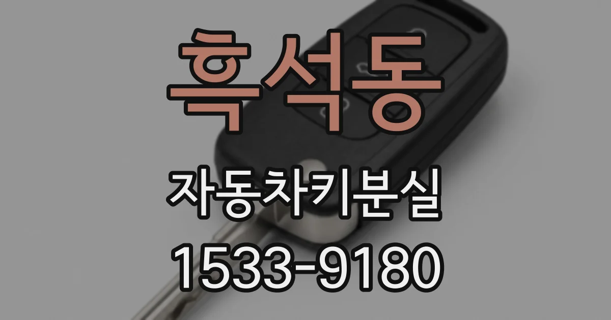 흑석동 자동차키분실