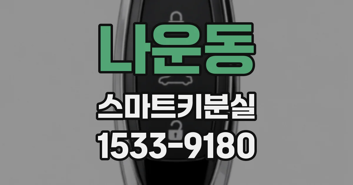 나운동 스마트키분실