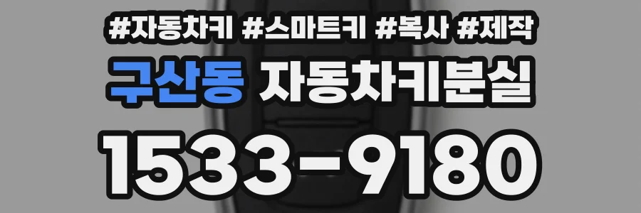 구산동 자동차키분실