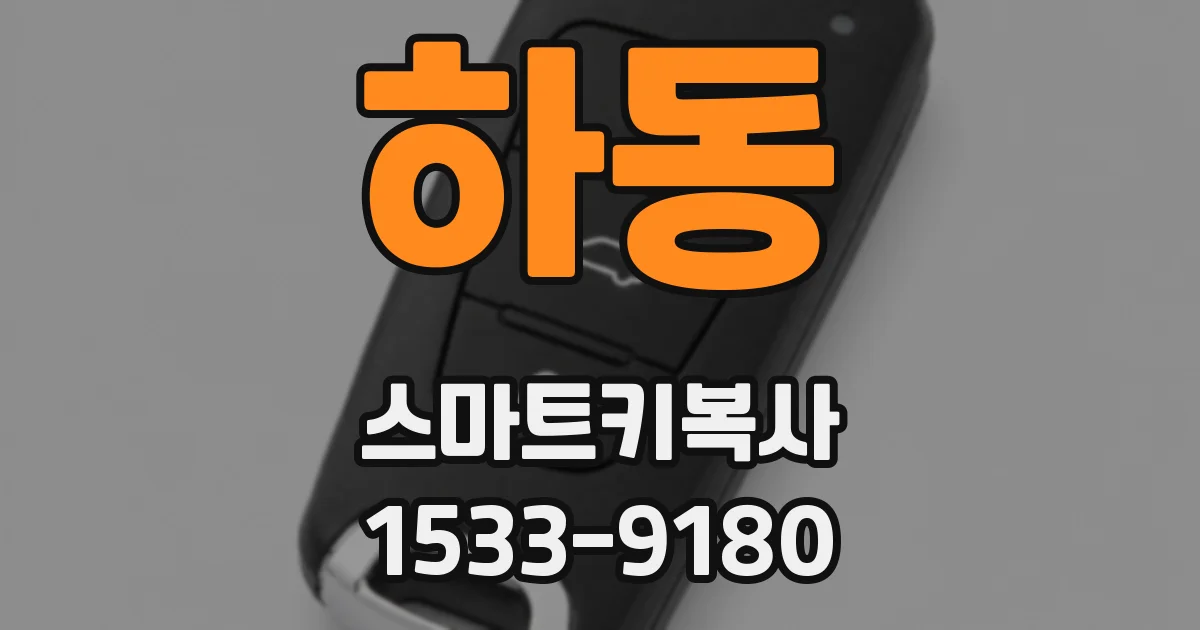 하동 스마트키복사