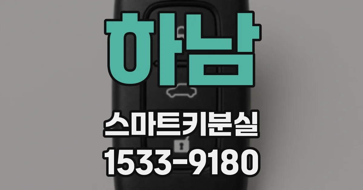 하남 스마트키분실