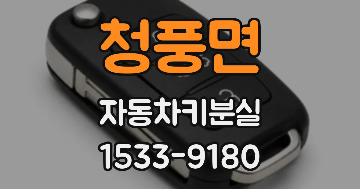 청풍면 자동차키분실