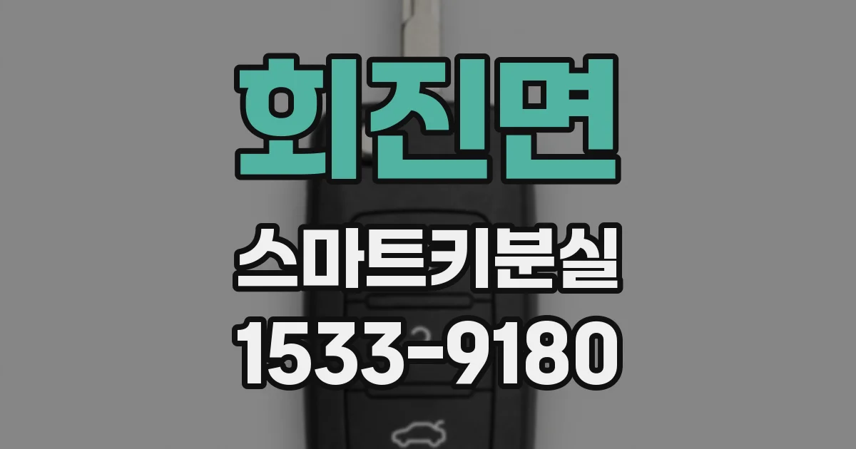 회진면 스마트키분실