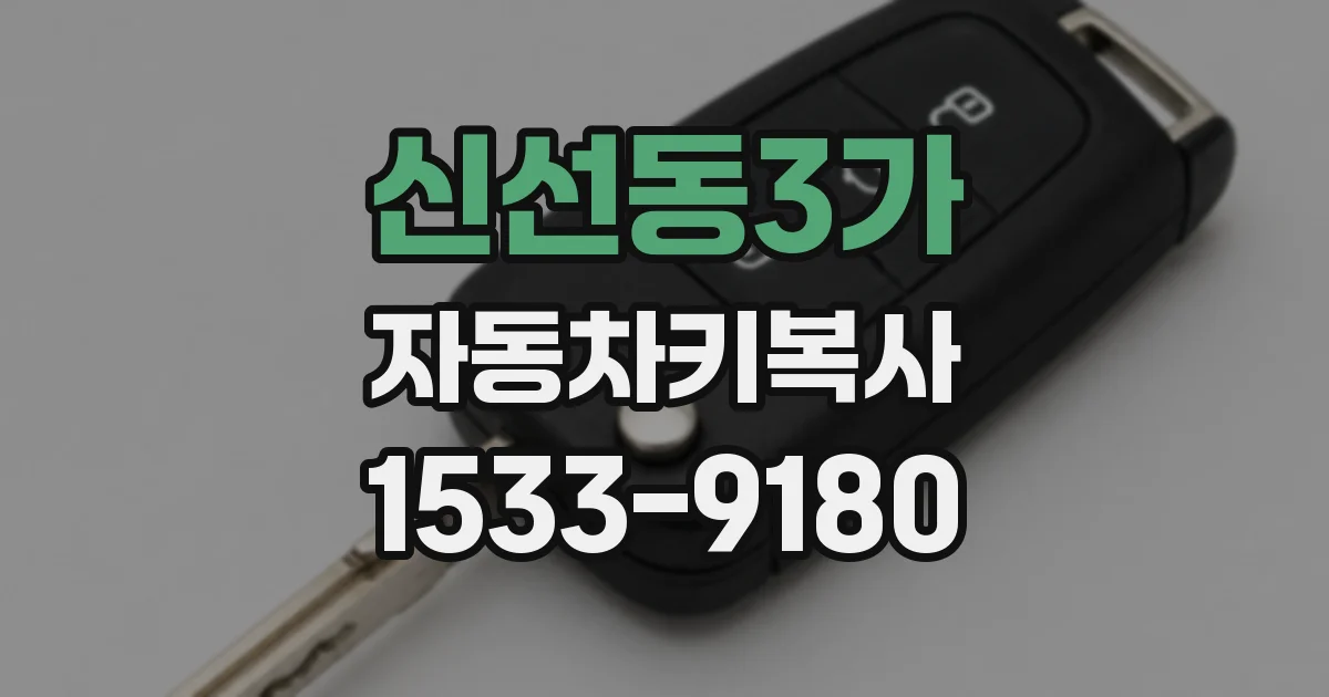 신선동3가 자동차키복사