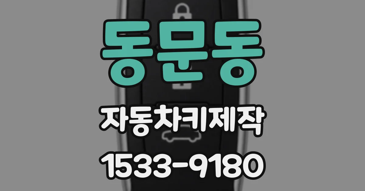 동문동 자동차키제작