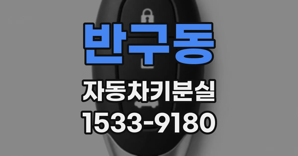 반구동 자동차키분실