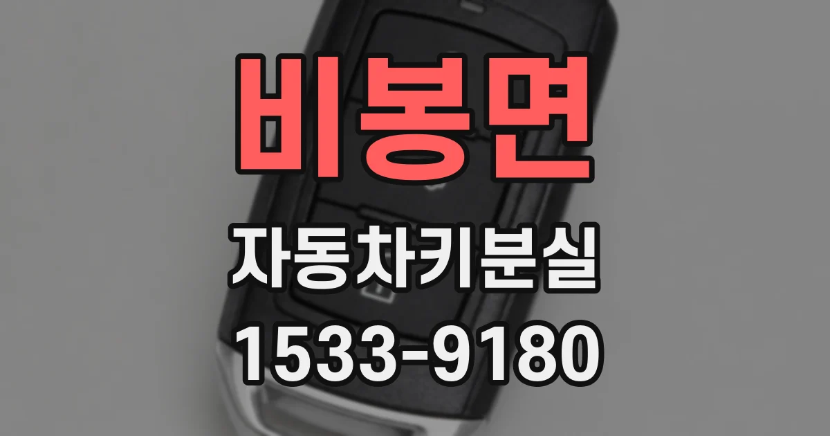 비봉면 자동차키분실