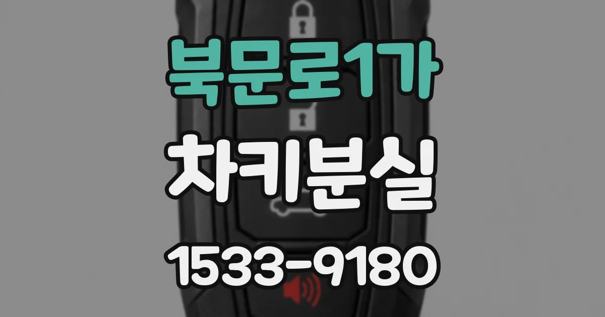 북문로1가 차키분실