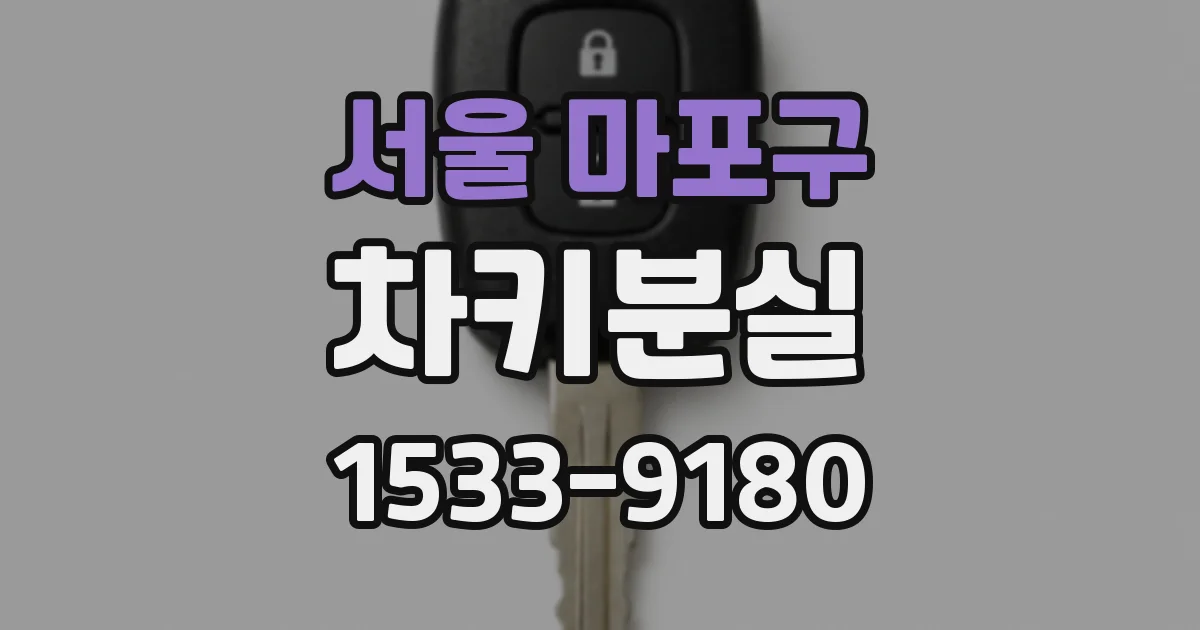 서울 마포구 차키분실