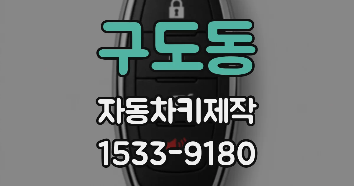 구도동 자동차키제작