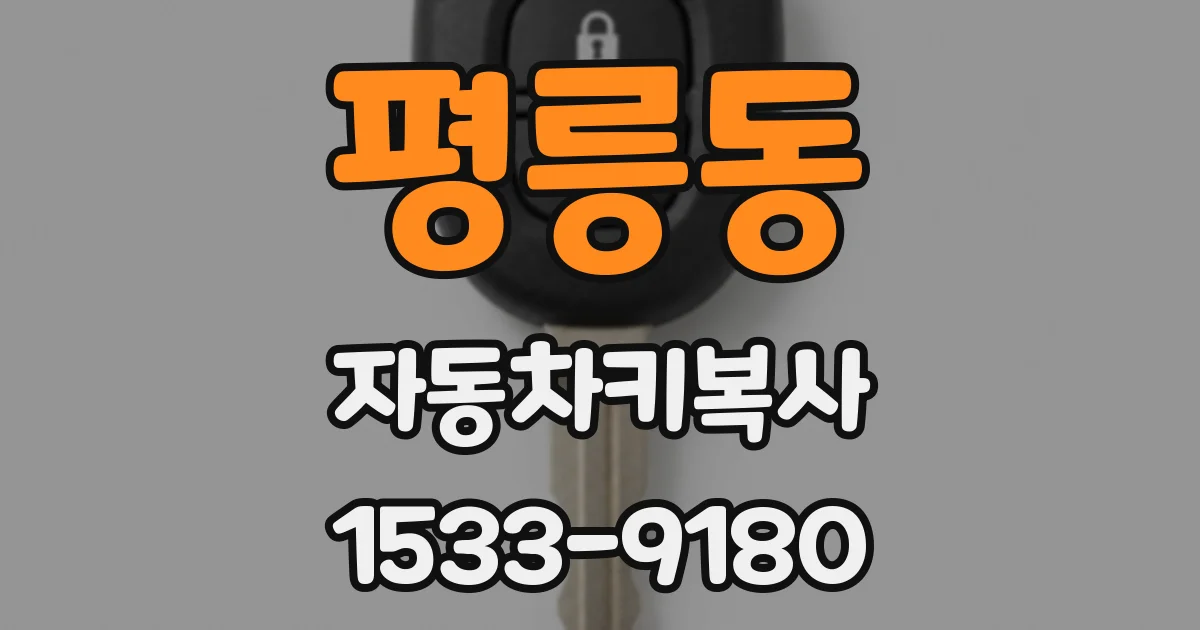 평릉동 자동차키복사