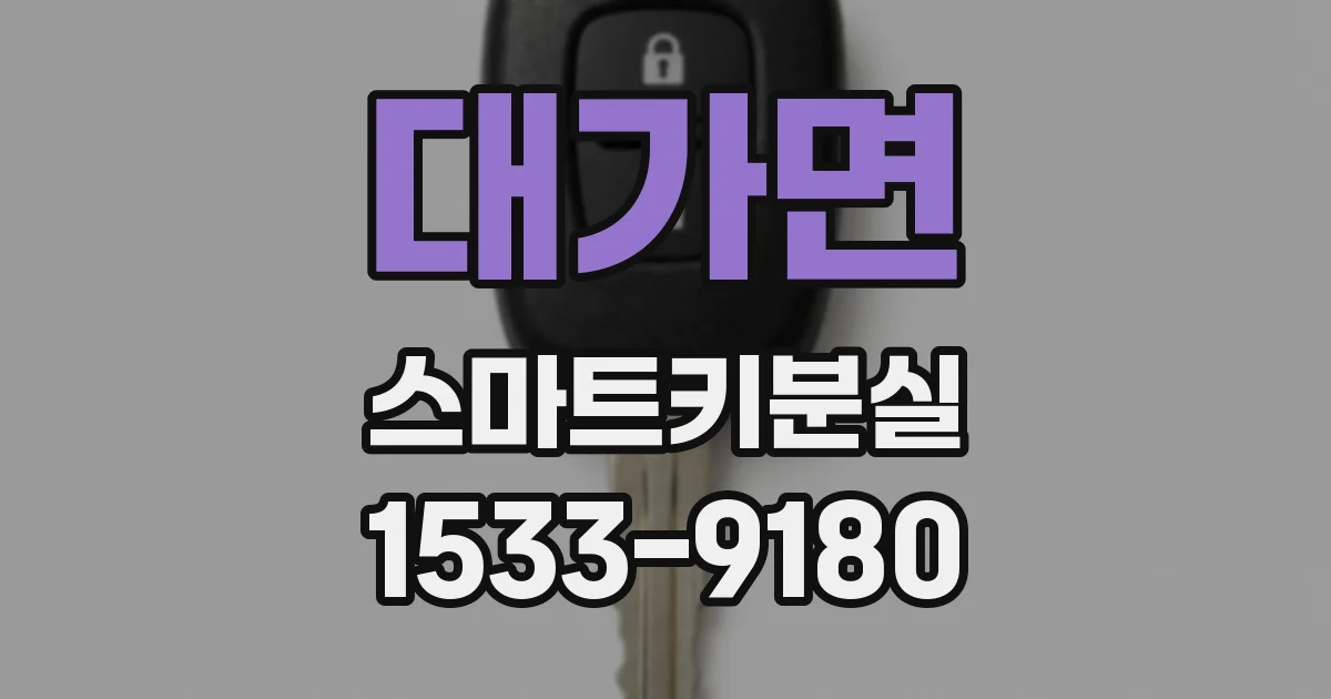 대가면 스마트키분실