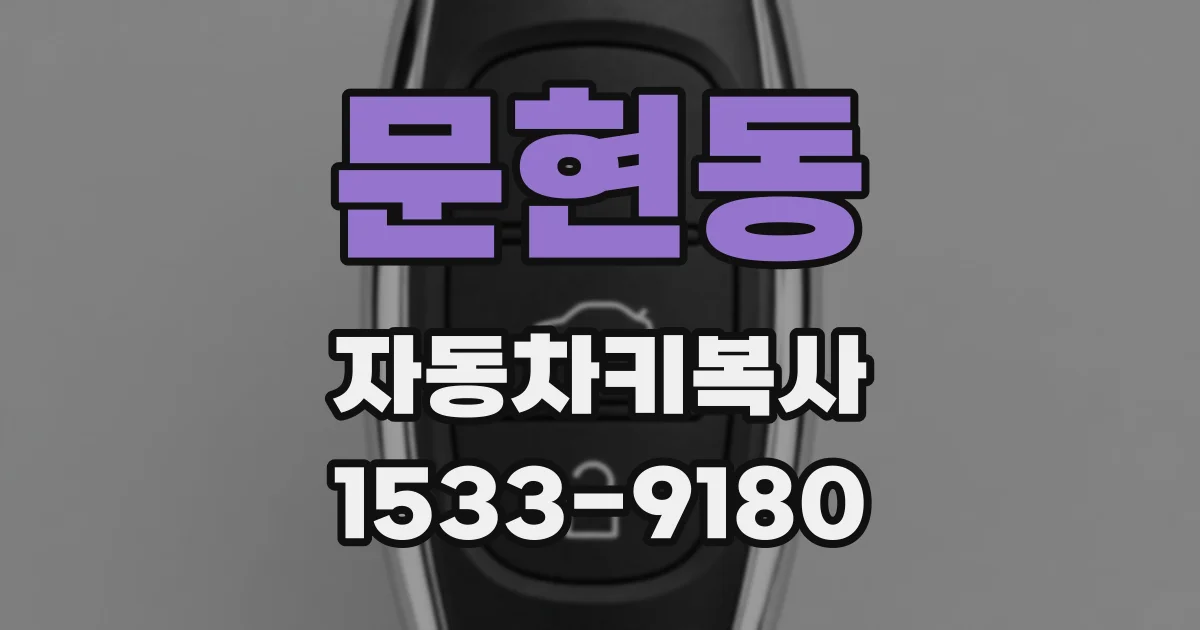 문현동 자동차키복사