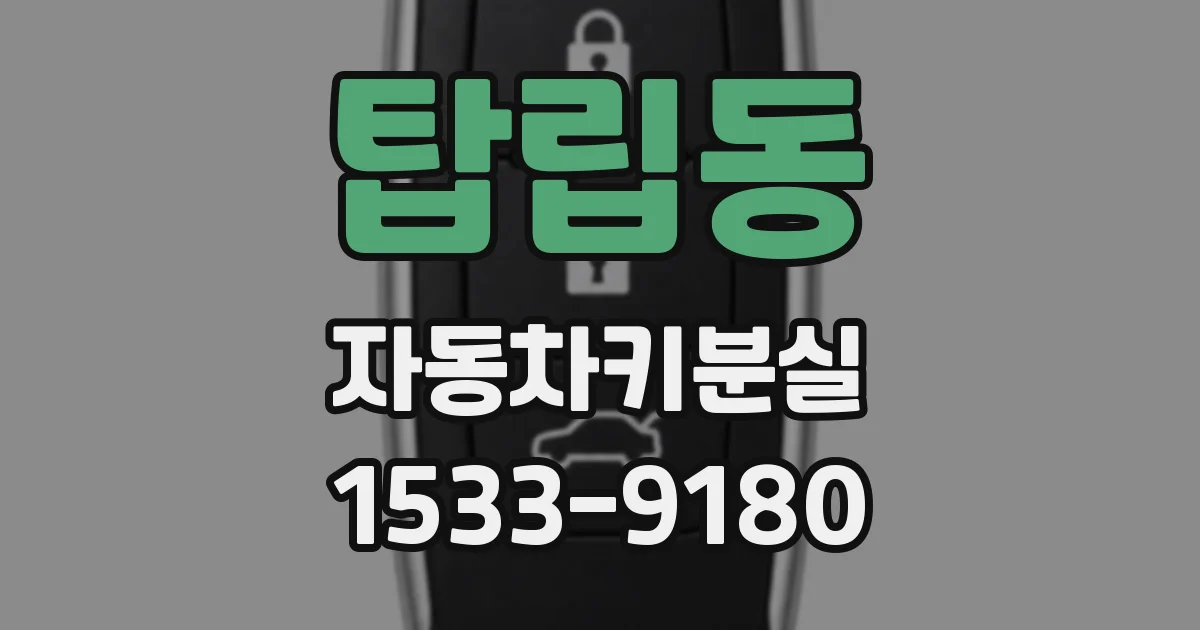 탑립동 자동차키분실