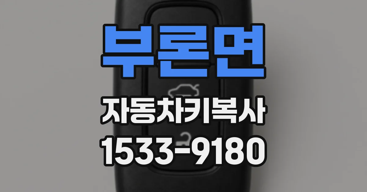 부론면 자동차키복사