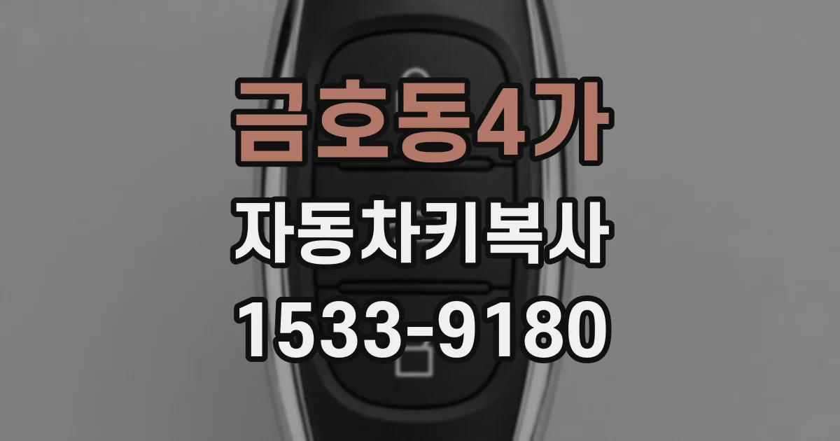 금호동4가 자동차키복사