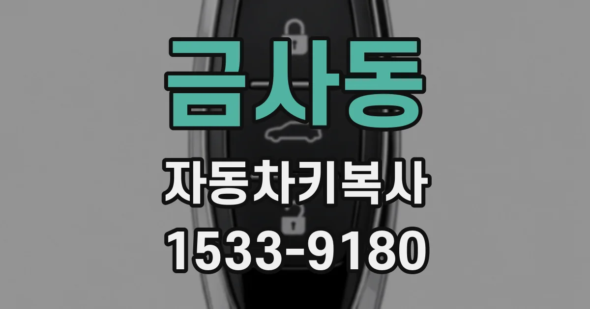 금사동 자동차키복사