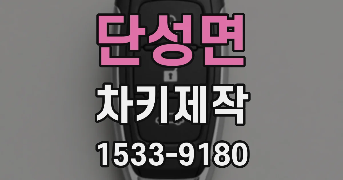 단성면 차키제작