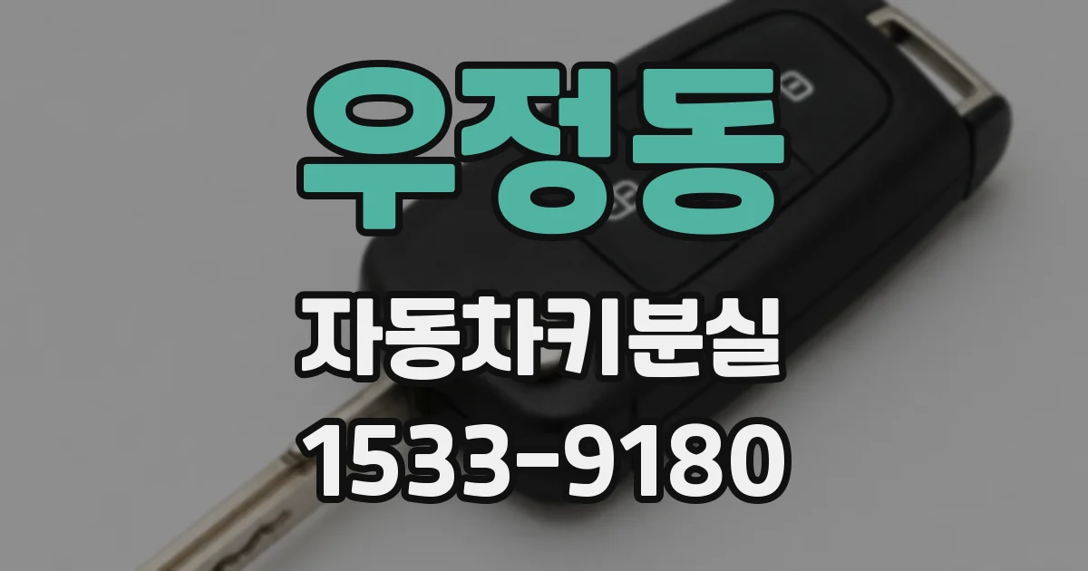 우정동 자동차키분실
