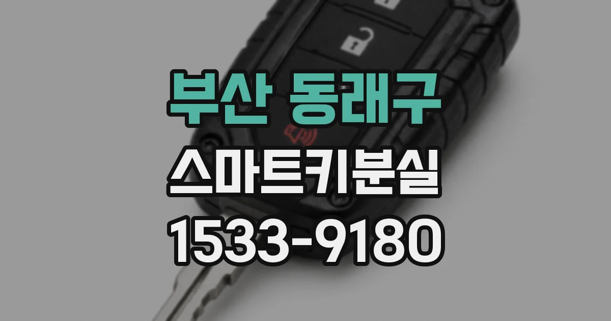 부산 동래구 스마트키분실