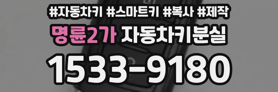 명륜2가 자동차키분실