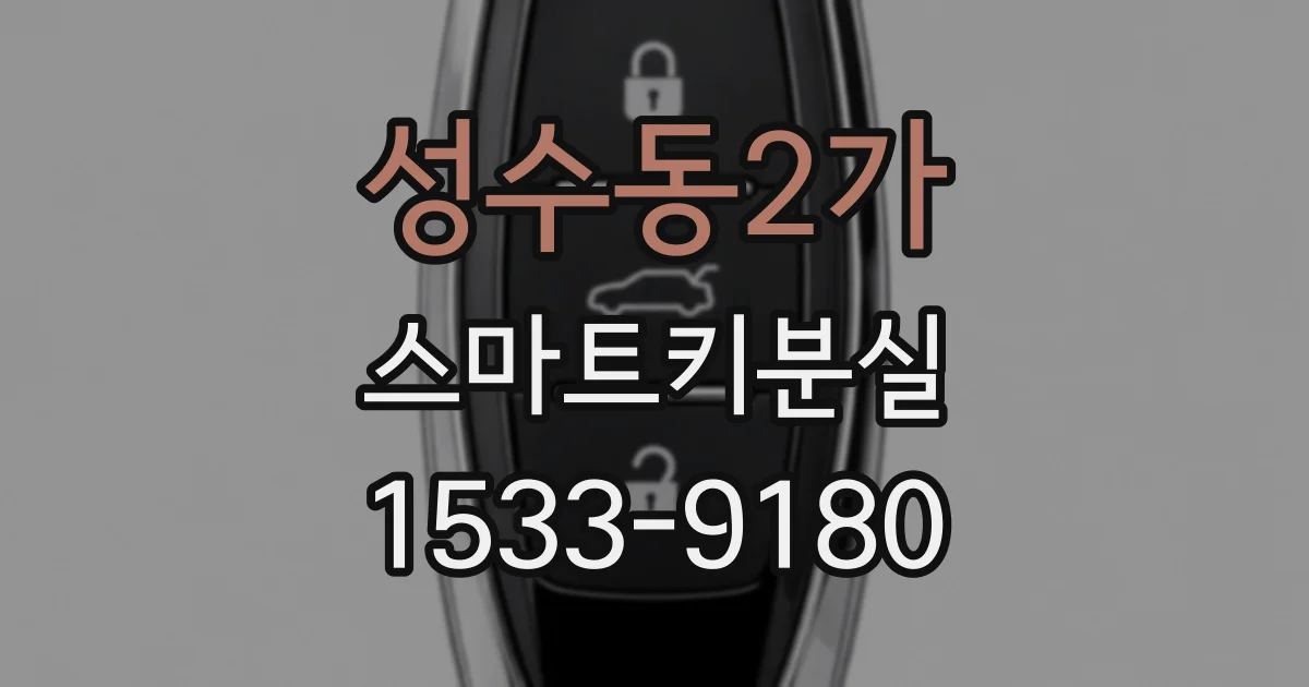 성수동2가 스마트키분실