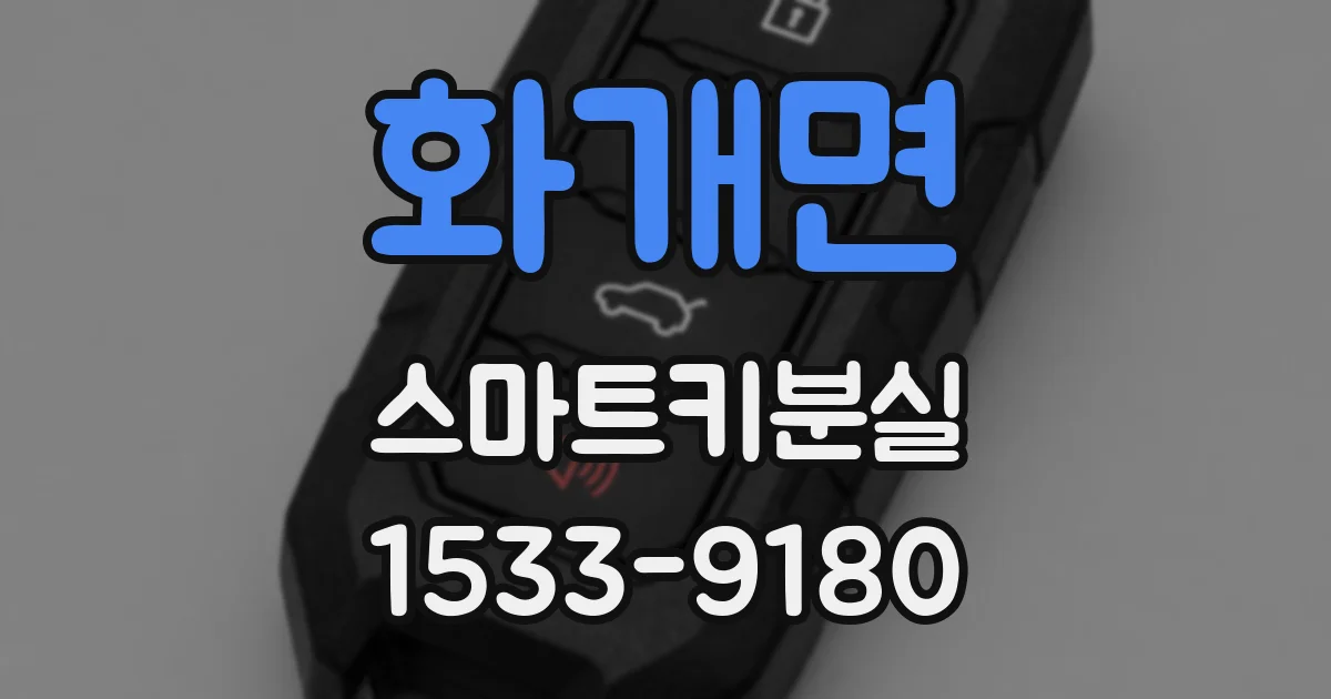 화개면 스마트키분실