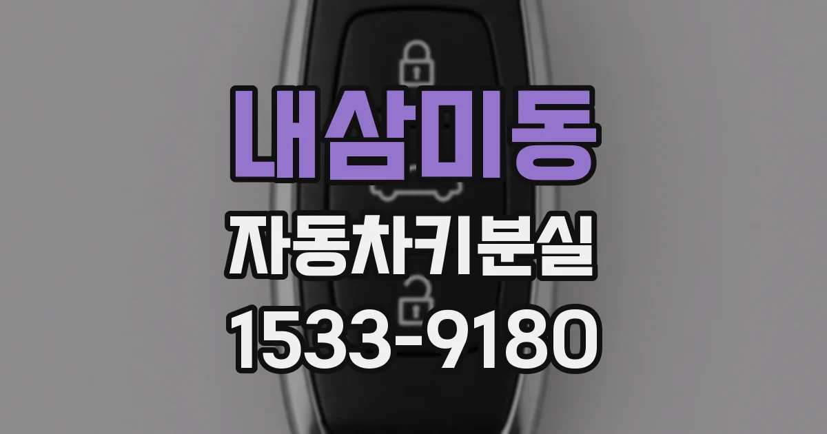 내삼미동 자동차키분실