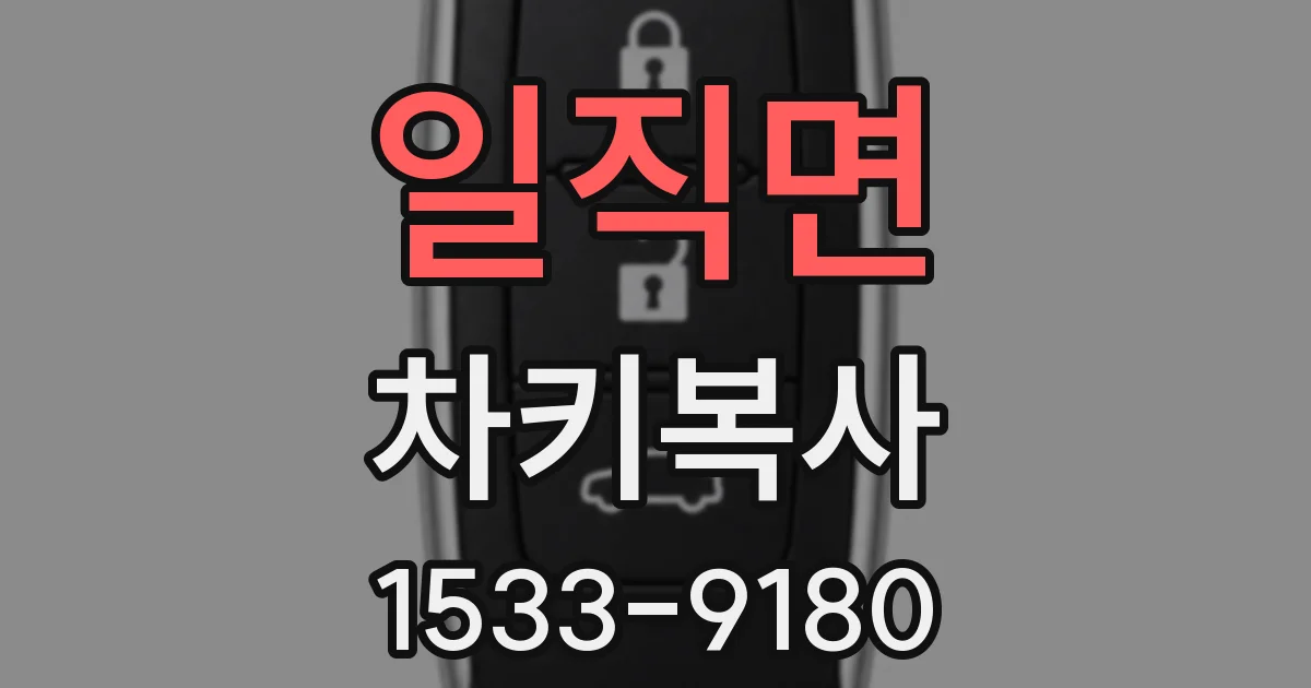 일직면 차키복사