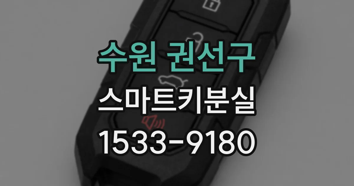 수원 권선구 스마트키분실