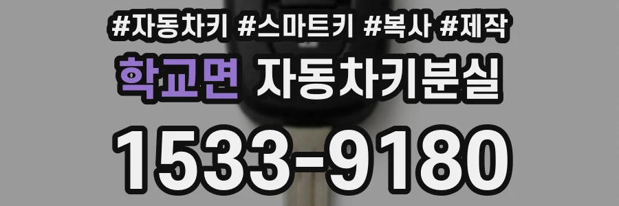 학교면 자동차키분실