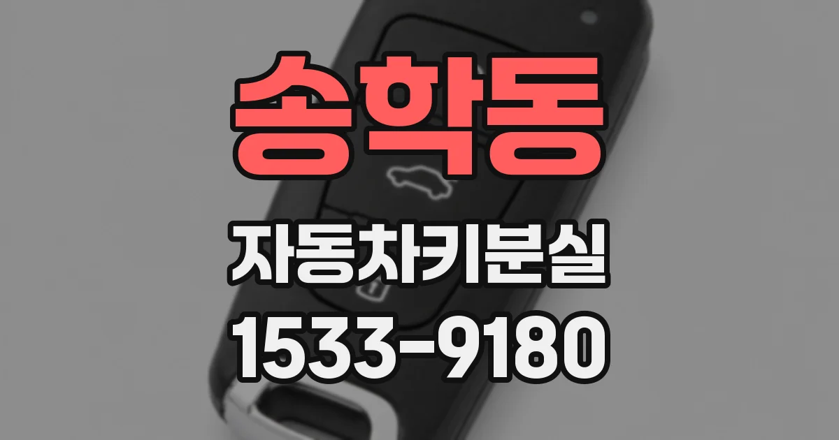 송학동 자동차키분실