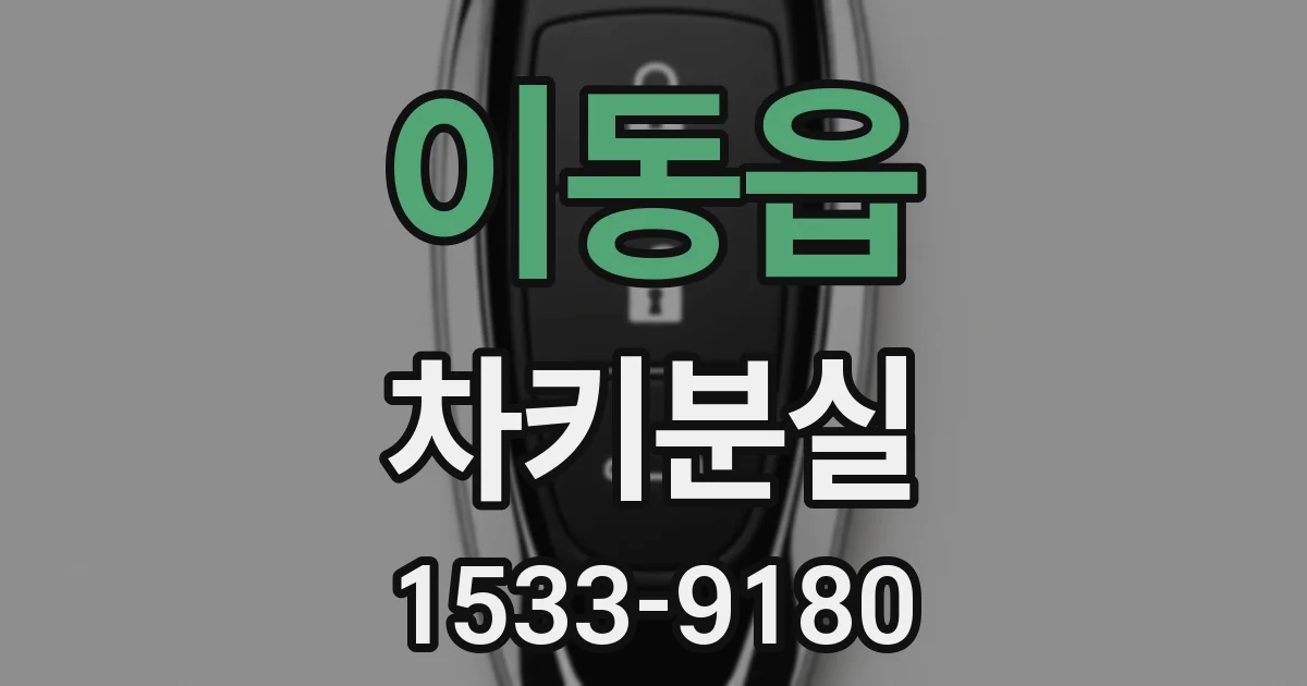 이동읍 차키분실
