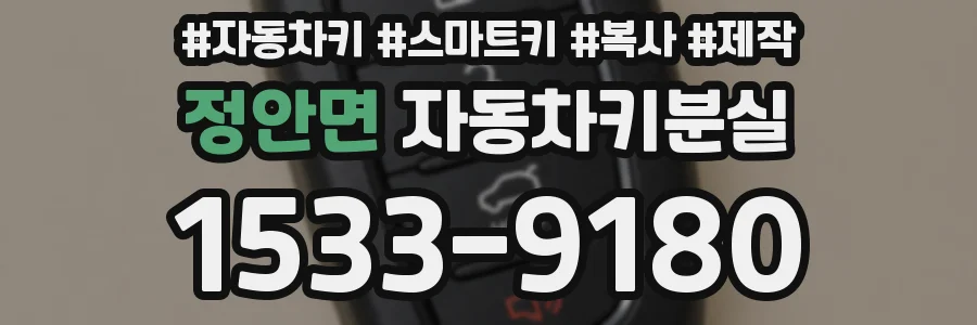 정안면 자동차키분실