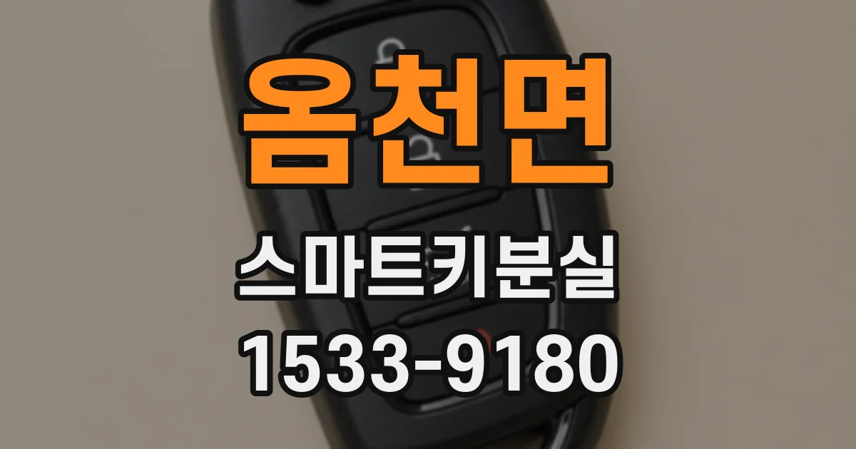 옴천면 스마트키분실